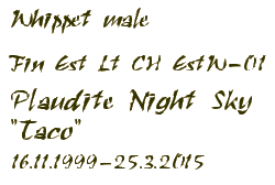 Plaudite Nigh Sky in Memoriam